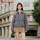 坦博爾2025秋冬新款輕薄羽絨服女士百搭襯衫領(lǐng)戶(hù)外保暖秋冬短款女生外套 高質(zhì)灰 L 170/92A