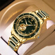 艾華仕翡翠玉石水鬼全自動(dòng)機械表輕奢小眾商務(wù)男鏤空防水夜光腕表 和田青玉全金鋼帶款