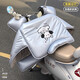 浪漫美西電動(dòng)車(chē)擋風(fēng)被冬季加絨加厚電瓶摩托車(chē)防水防風(fēng)罩2025新款四季通用 灰底趴趴狗【加絨加厚+立體護脖+牛角扣】