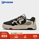 斐樂(lè )（FILA）FUSION斐樂(lè )潮牌BANK DX男鞋場(chǎng)下滑板鞋新款時(shí)尚厚底鞋 豆腐白/黑-TB 41
