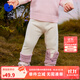 迷你巴拉女童冬新款褲子萌趣可愛(ài)彈力長(cháng)褲【打底褲】 奶白10504 90 cm