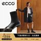 愛(ài)步（ECCO）靴子女 時(shí)尚潮流百搭經(jīng)典平底羊皮輕奢女靴 舞悅244403 黑色24440351052 38