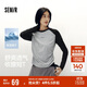 森馬（Semir）[商場(chǎng)同款]長(cháng)袖T恤女短款修身收腰2025吸濕速干秋裝101525101002