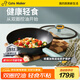 卡特馬克北歐炒鍋不粘鍋麥飯石色家用含鈦炒菜鍋雙圈控油電磁爐燃氣灶通用 升級含鈦【推薦3-5人使用】 32cm