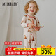 Milkbarn【2件裝】秋季嬰兒長(cháng)袖長(cháng)褲連體服男女寶寶哈衣爬服 狐貍精靈-梅子色（2件裝） 90cm (18-24m)