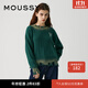 moussy 新品非正式學(xué)院風(fēng)短款美式套頭毛衣028GAZ70-5450 030綠色 均碼