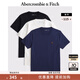 ABERCROMBIE & FITCH男裝25秋季3件組合裝美式經(jīng)典小麋鹿重磅圓領(lǐng)短袖T恤KI124-5044 海軍藍多色 M (180/100A)