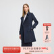 PRICH時(shí)尚雙排扣風(fēng)衣2025秋季新款職場(chǎng)通勤收腰顯瘦外套女 59藏青色 S (160)