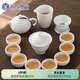 蘇氏陶瓷（SUSHI CERAMICS）羊脂玉茶具套裝德化中國白瓷功夫茶具茶杯三才蓋碗禮盒裝J0335