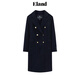 ELAND衣戀毛呢外套女美式學(xué)院風(fēng)翻駁領(lǐng)羊毛大衣外套EEJWE11R04 藏青色 165
