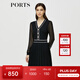 PORTS寶姿秋冬女裝新款優(yōu)雅氣質(zhì)修身連衣裙ALM9K202NKW008 黑色 S