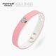 power ionics 運動(dòng)炫彩手環(huán)防水負離子學(xué)生情侶手鏈手鐲男女禮物轉運珠配飾 粉面白底