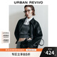 UR2025秋季新款女裝時(shí)尚休閑巴恩風(fēng)字母拉鏈外套UYY150007 黑色 S