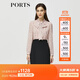 PORTS寶姿秋冬女裝新款假兩件時(shí)尚通勤連衣裙ALM9D065NPP066 粉紅色-1 S (4)