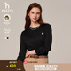 哈吉斯（HAZZYS）女裝 春秋款女【PHIZ系列】長(zhǎng)袖T恤衫女ABTSE0BCX06 黑色BK L (165/88A 40)