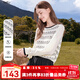 百圖betu女裝2025秋季新款毛針織衫撞色條紋袖子拼接長(zhǎng)袖上衣2508T14 黑白條 M