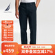 諾帝卡（NAUTICA）【商場(chǎng)同款】春夏新款舒適親膚微彈修身直筒休閑褲男PO4320 藏青4NV 33