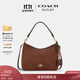 蔻馳（COACH）奧萊女士女包流蘇裝飾LAUREL單肩斜挎包流浪包手提包 IM/復古棕色/楓棕色