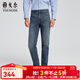 雅戈爾（YOUNGOR）褲子男士秋冬季青年男牛仔褲彈力牛仔褲商場(chǎng)同款 藍色YCXZ335636HWY 34 175/84A