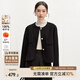 尚都比拉100%羊毛大衣女秋冬小個子圓領(lǐng)法式小香風(fēng)雙面呢外套