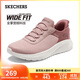 斯凱奇（SKECHERS）閃穿鞋女鞋秋季軟底一腳蹬健步鞋輕便寬楦休閑運動(dòng)鞋117504W