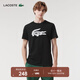 LACOSTE法國鱷魚(yú)男裝Ultra-Dry鱷魚(yú)大印花簡(jiǎn)約休閑運動(dòng)圓領(lǐng)T恤|TH8937 258/黑色 XL 6
