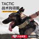 狗項圈大型犬狗脖圈中型犬訓練戶(hù)外猛犬寵物項圈金毛薩摩帆布狗圈 卡其色 L碼-建議體重45-65斤 當/次日達