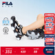 FILA斐樂(lè )兒童童鞋水母涼鞋2025年夏季新款男女小童魔術(shù)貼閃燈鞋 黑/太空銀-BS 32