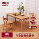 無(wú)印良品（MUJI） 實(shí)木餐桌 OA/WN 白橡木風(fēng)格/黑胡桃風(fēng)格 餐桌 家具桌子 OA 180cm *寬80cm*高75cm