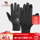 駱駝（CAMEL） 騎行手套男秋冬季戶(hù)外摩托車(chē)觸屏登山手套女哈爾濱旅游保暖裝備 【升級防滑】碳灰，1T32264472 L