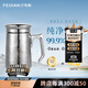 飛劍（FEIJIAN）純鈦保溫杯雙層男士辦公泡茶杯養生鈦杯便攜高檔商務(wù)禮品水杯定制 炫目銀420ml