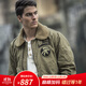AKCLUB新復古回潮VINTAGE毛領(lǐng)飛行夾克男保暖休閑外套AK男裝1604141 深卡其 XL
