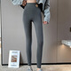 嫻柔灰色打底褲女棉2026新款春秋薄款高腰緊身顯瘦外穿大碼九分棉褲 深灰色 L