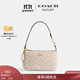 蔻馳（COACH）奧萊女包經(jīng)典標志老花NOLITA 19號手袋麻將包腋下單肩包手提包 IM/沙黃色/粉筆白色