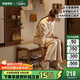 家逸實(shí)木換鞋凳入戶(hù)高級感穿鞋凳子門(mén)口鞋柜家用鞋架一體長(cháng)條床尾凳
