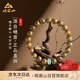 峨眉山沉水級綠檀木手串高油高密男女款文玩手鏈佛珠盤(pán)玩生日禮物