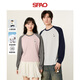 SPAO韓國同款美式復古可愛(ài)小熊長(cháng)袖T恤秋季男女同款上衣SPCX25ST06LD 藏青#SP象牙熊-貼布繡 2XL