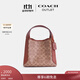 蔻馳（COACH）奧萊女士女包HADLEY 21號半月包單肩斜挎包菜籃子通勤百搭 B4/棕黃色 焦糖色（新款）