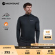 MONTANE盟泰恩DART ZIP NECK戶(hù)外速干衣男圓領(lǐng)透氣抑菌登山徒步衫長(cháng)袖 黑色 L