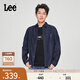 Lee標準版翻領(lǐng)經(jīng)典工裝設計男士長(cháng)袖牛仔襯衫日常休閑潮流LMT009 清水洗 XL
