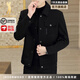 JASONWOOD男士外套2025新款春秋翻領(lǐng)高級感休閑工裝夾克男 黑色 A款  [官方正品] M /105-120斤 [私服穿搭]