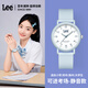 Lee學(xué)生手表青少年初高中生專(zhuān)用機械考試運動(dòng)表靜音指針女生U551藍