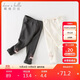 戴維貝拉【商場(chǎng)同款】女童打底褲兒童秋冬2023女寶寶加絨褲子