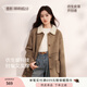 香影【咩咩絨】?jì)擅娲淦そq外套女2025秋冬新款皮毛一體仿生皮草 焦糖色 S