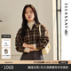 歌力思（ELLASSAY）2025秋季新款蘇格蘭格紋復古簡(jiǎn)約現代剪裁氣質(zhì)襯衫EWB363C00700 駝格子 XS