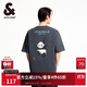 杰克·瓊斯（JACK&JONES） 百搭潮流胸前肌理感膠印背后熊貓圖案T恤短袖上衣男裝225201093