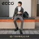 愛(ài)步（ECCO）25年早秋新款牛皮輕奢經(jīng)典休閑板鞋 柔酷60周年525464 黑色42