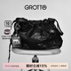 個(gè)樂(lè )（GROTTO）GROTTO個(gè)樂(lè )25年梅普爾索普聯(lián)名垃圾袋羊皮小號復古個(gè)性單肩斜挎包 經(jīng)典黑 S