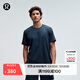lululemon丨Soft Jersey 男士短袖針織衫芯吸 LM3ES3S 雜色經(jīng)典海軍藍/雜色海軍藍 L