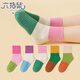六指鼠男童女童襪子秋冬潮ins女寶寶厚棉襪公主中筒小男孩中大童兒童襪 92A（雙針三原色）女 5雙 均碼 建議9-16周歲(鞋碼33-36碼/襪標(biāo)12-15歲）
